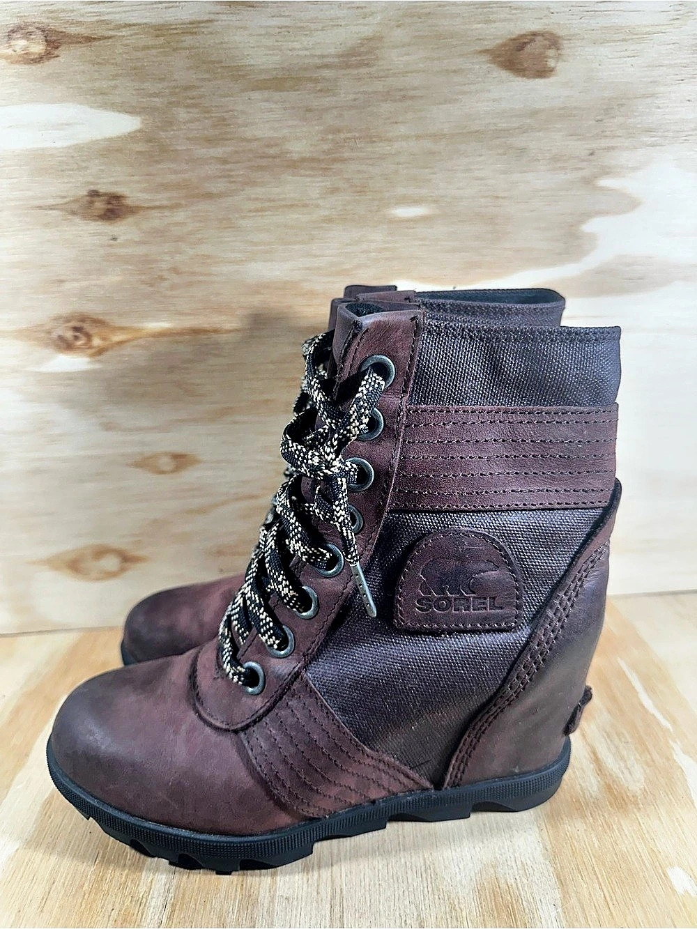 Sorel Joan of Arctic Wedge II Wedge Boots Brown US 6